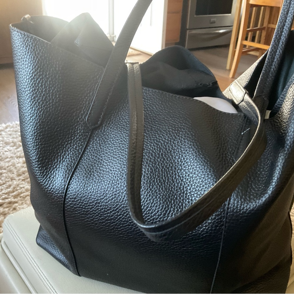 Banana Republic Black Textured Tote
